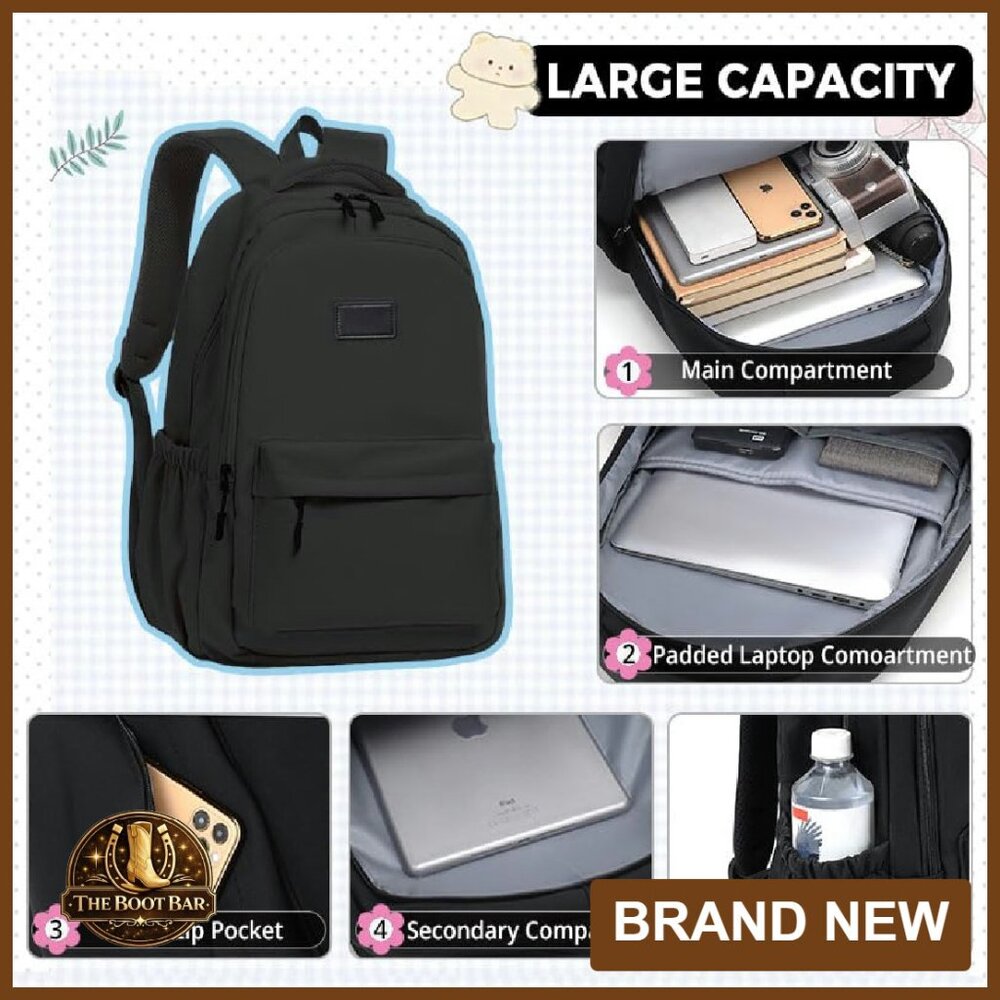 Large Laptop Backpack Waterproof Lightweight Trav… - image 4